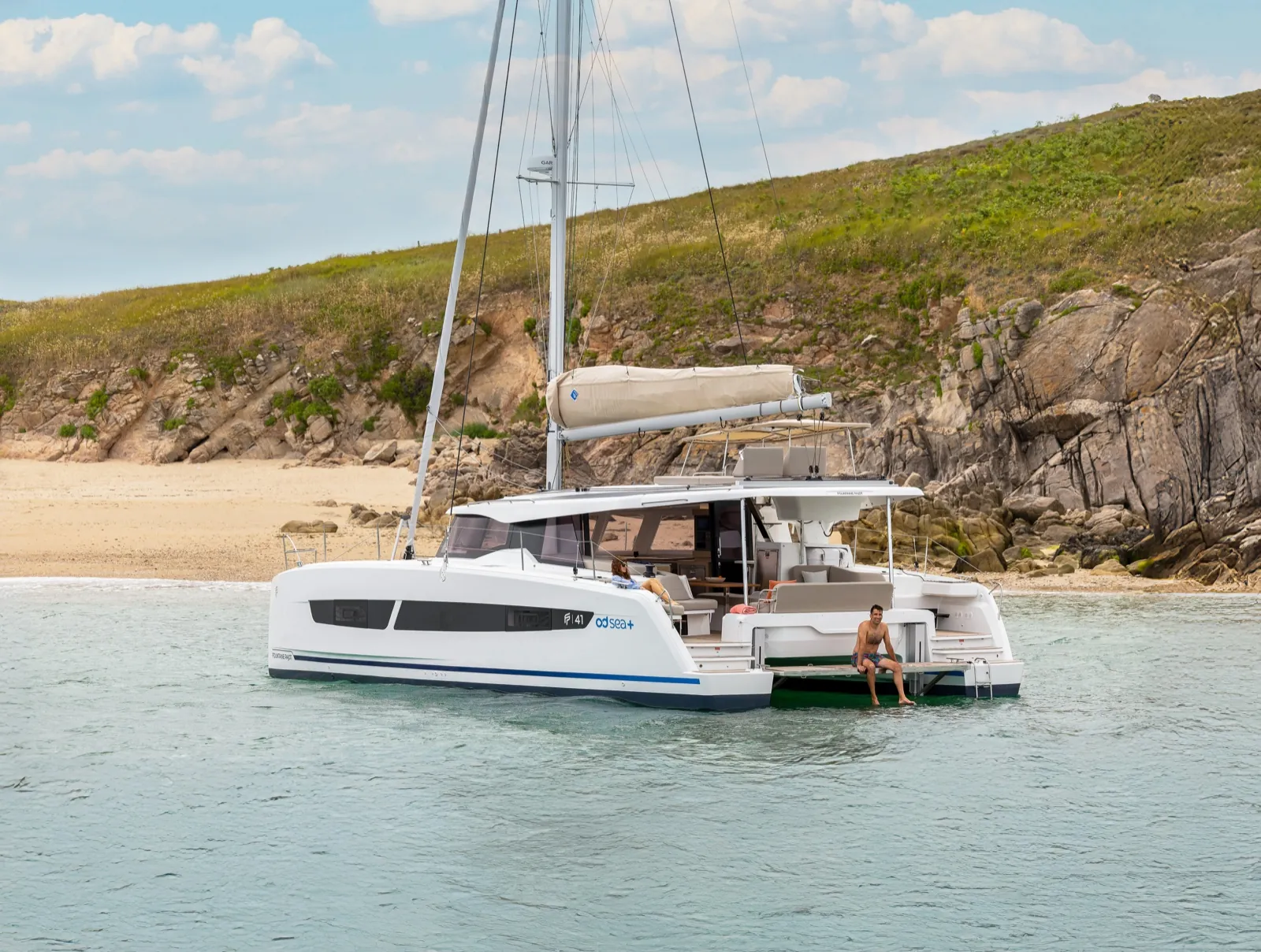 Fountaine Pajot Katamaran 41 vor Anker